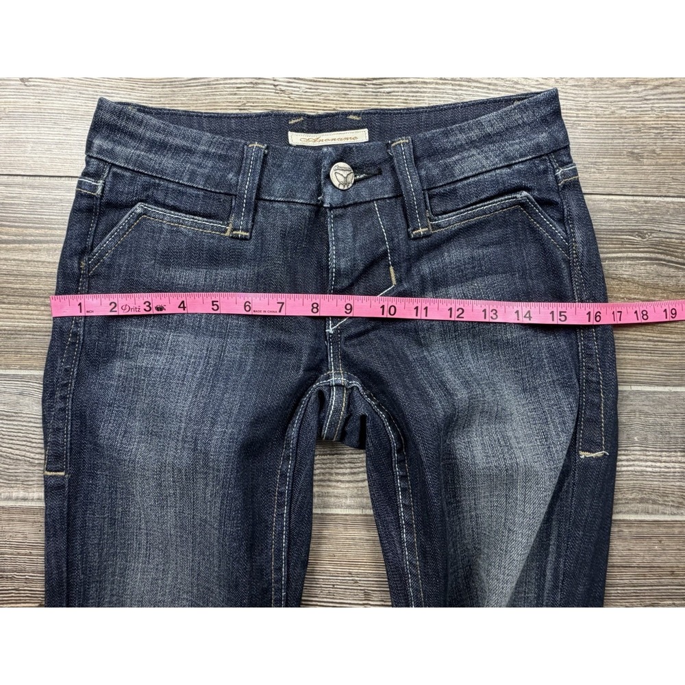 Anoname Lisa Bootcut Jeans Size 25 FITS 28x34  Blue Denim Festival Boho - Picture 12 of 14